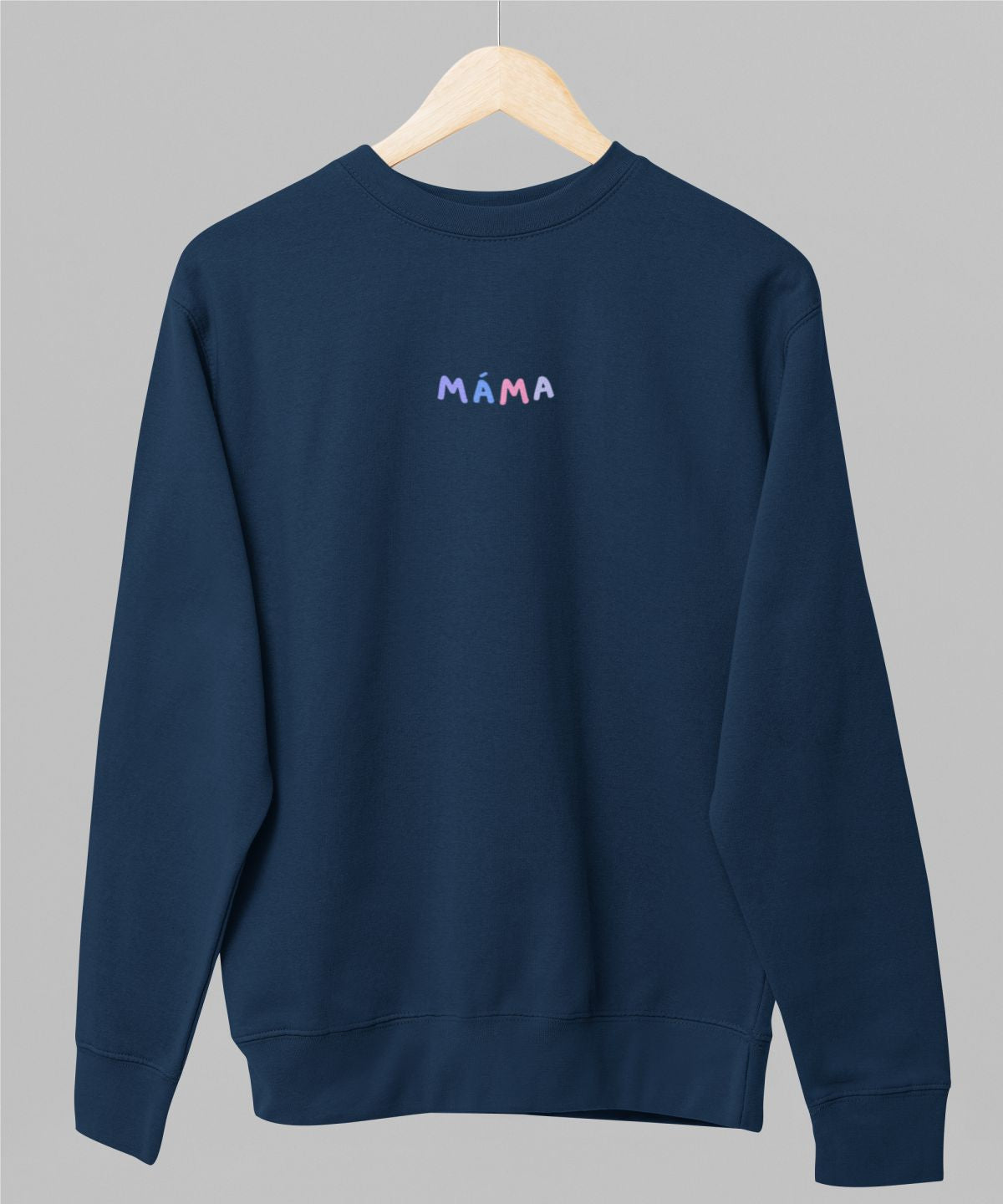 Modrá unisex mikina "Barevná máma"