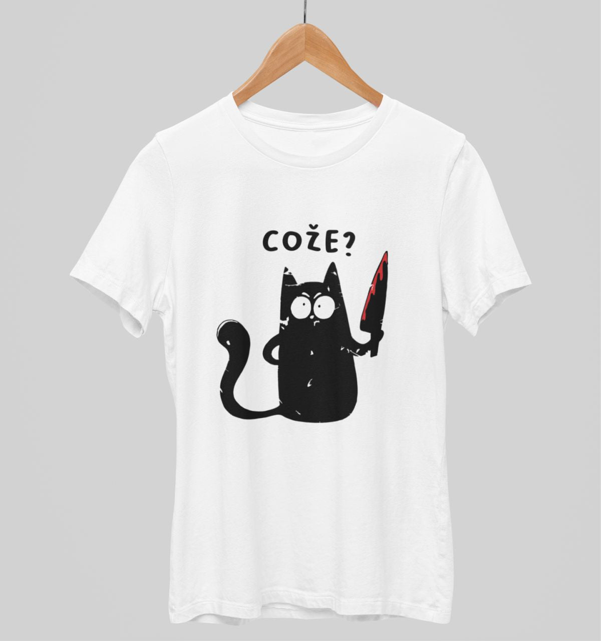 Bílé unisex tričko "Cože"