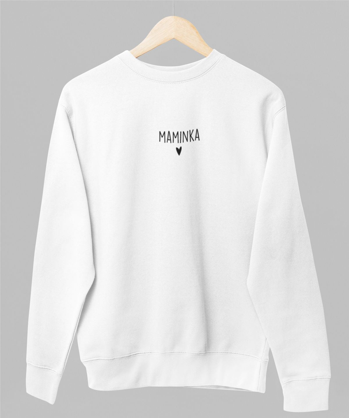 Bílá unisex mikina "Maminka"