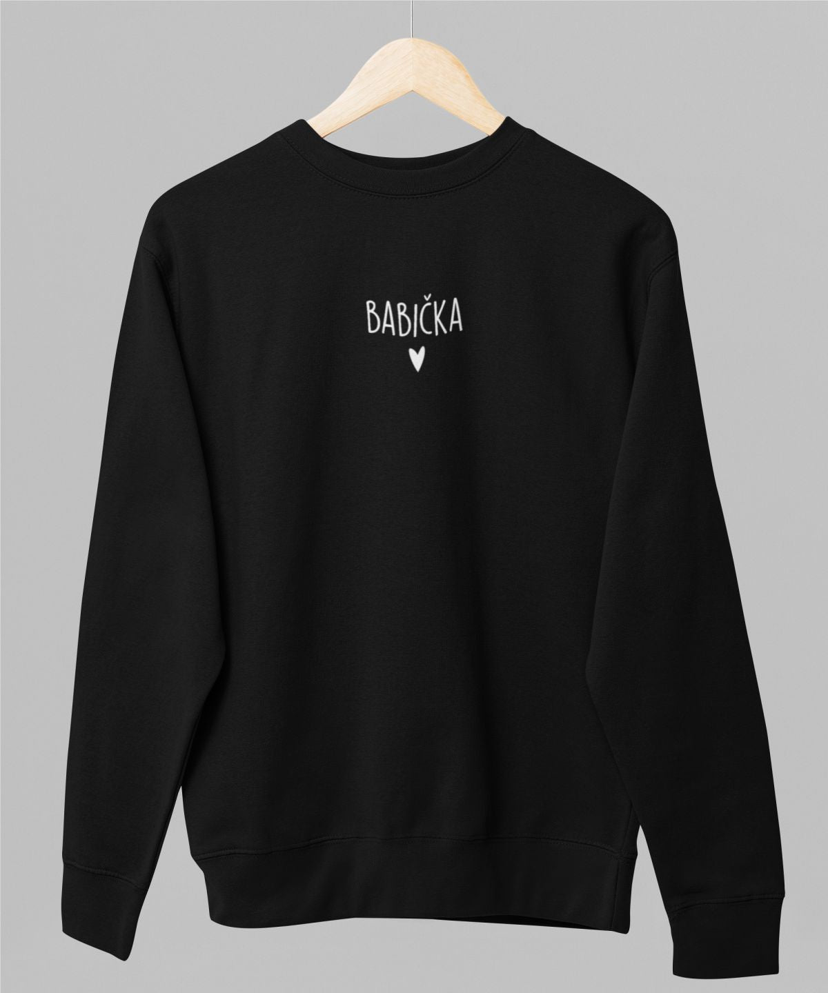 Černá unisex mikina "Babička"