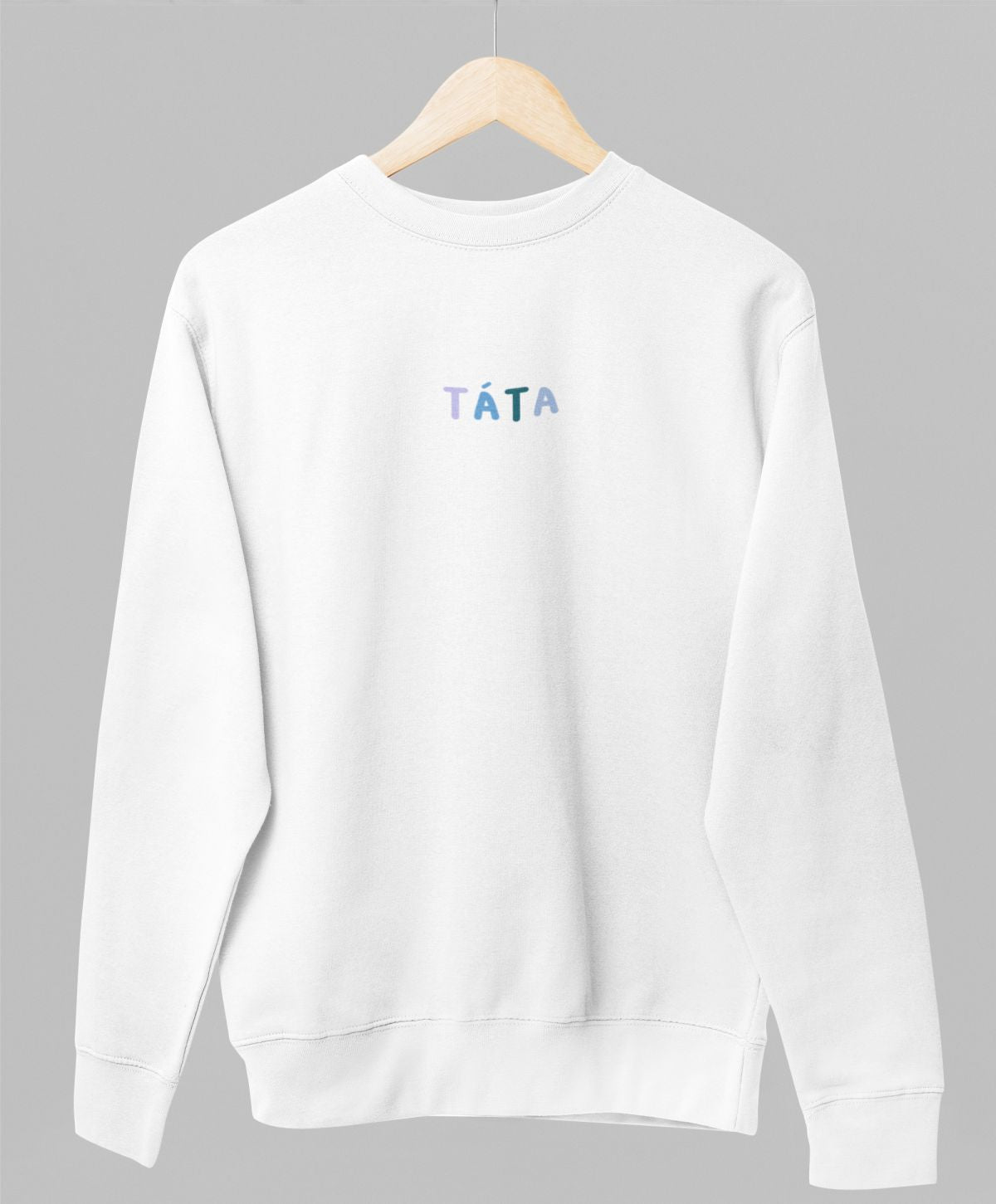 Bílá unisex mikina "Táta"