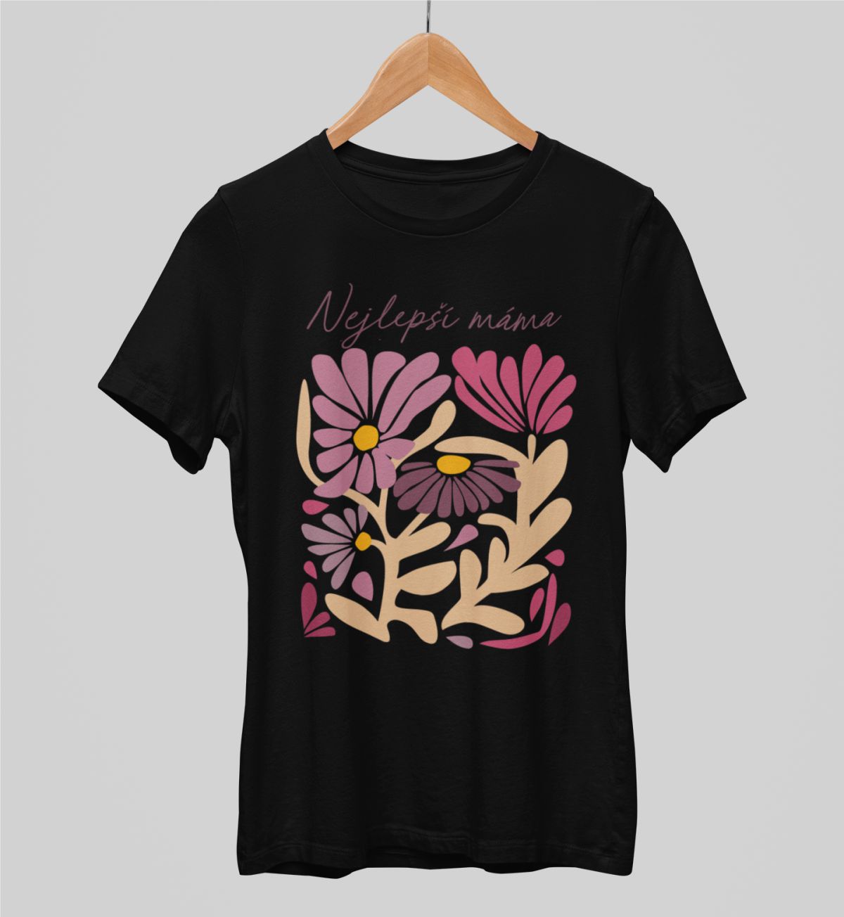 Černé unisex tričko "Nejlepší máma"