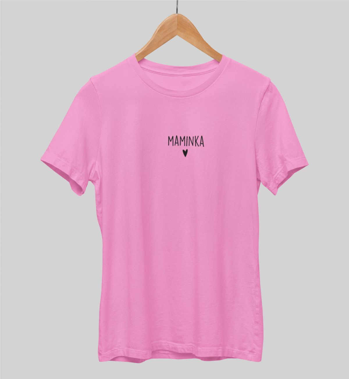 Růžové unisex tričko "Maminka"