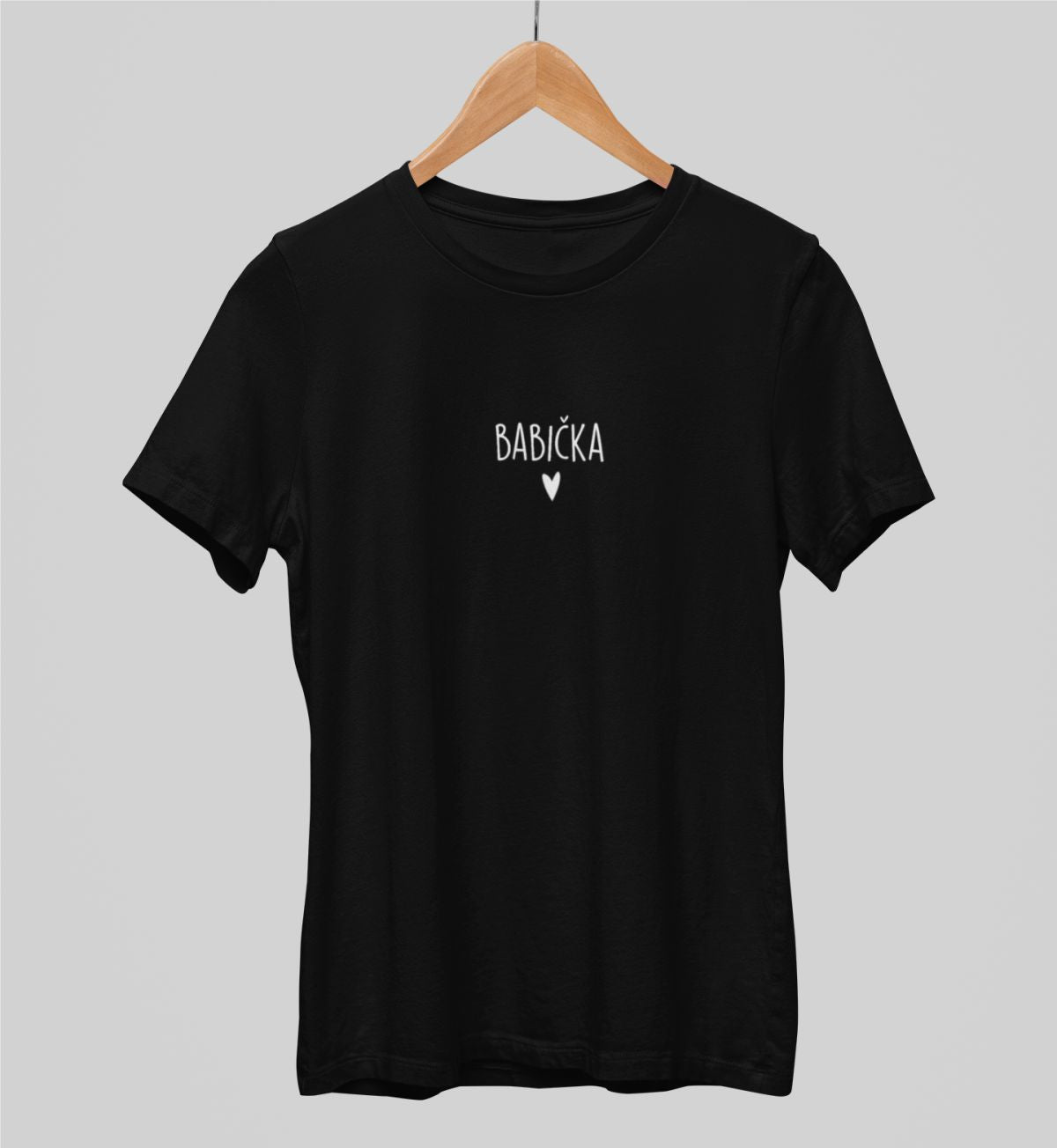 Černé unisex tričko "Babička"