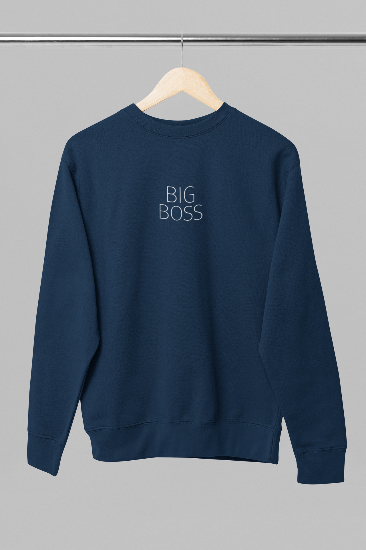 Modrá unisex mikina "Big Boss"