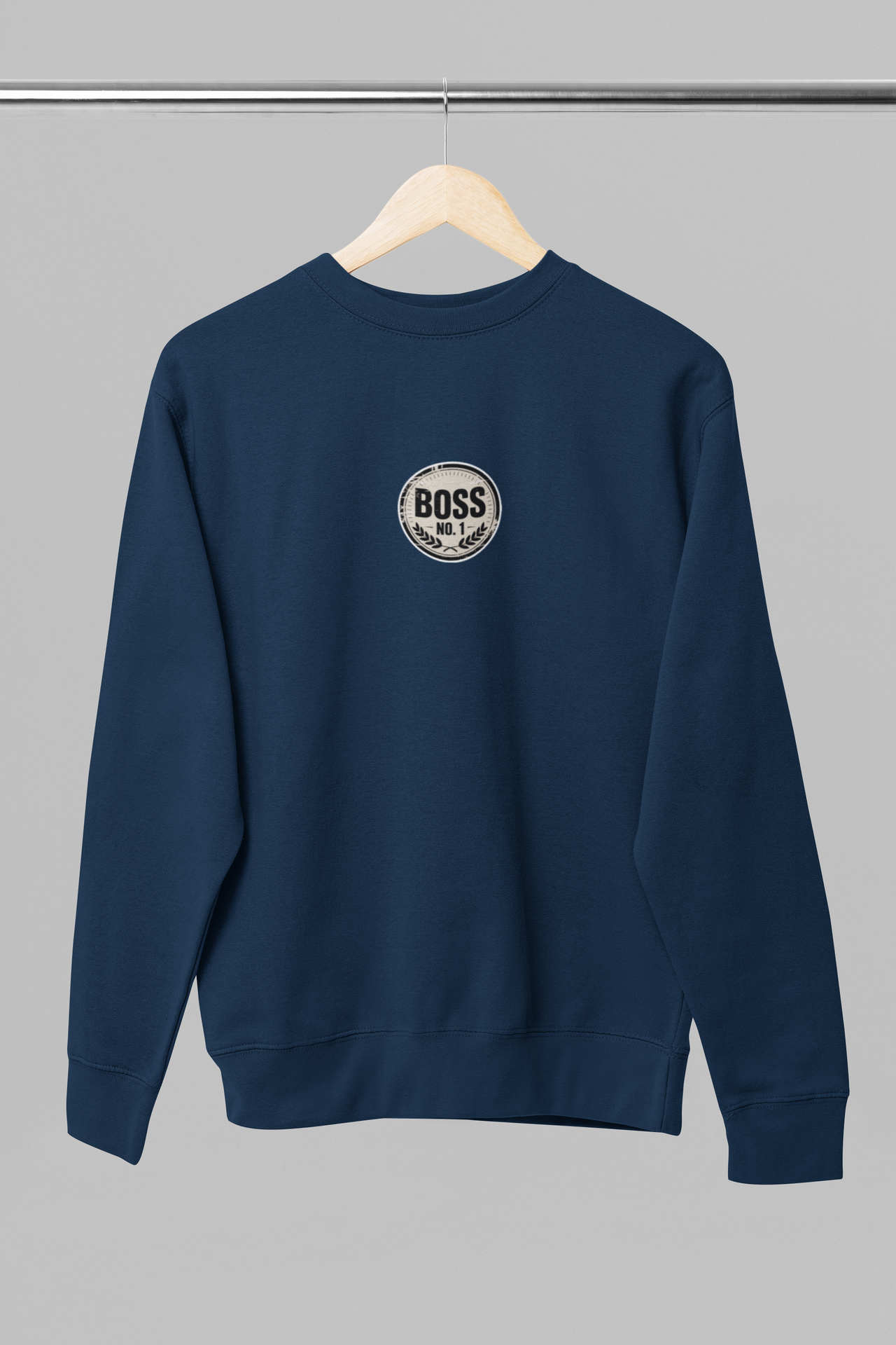 Modrá unisex mikina "Boss No1"