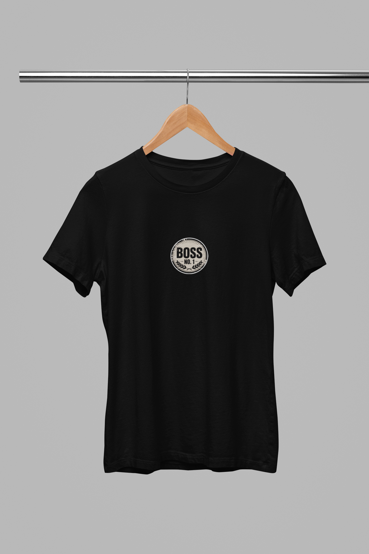 Černé unisex tričko "Boss No1"