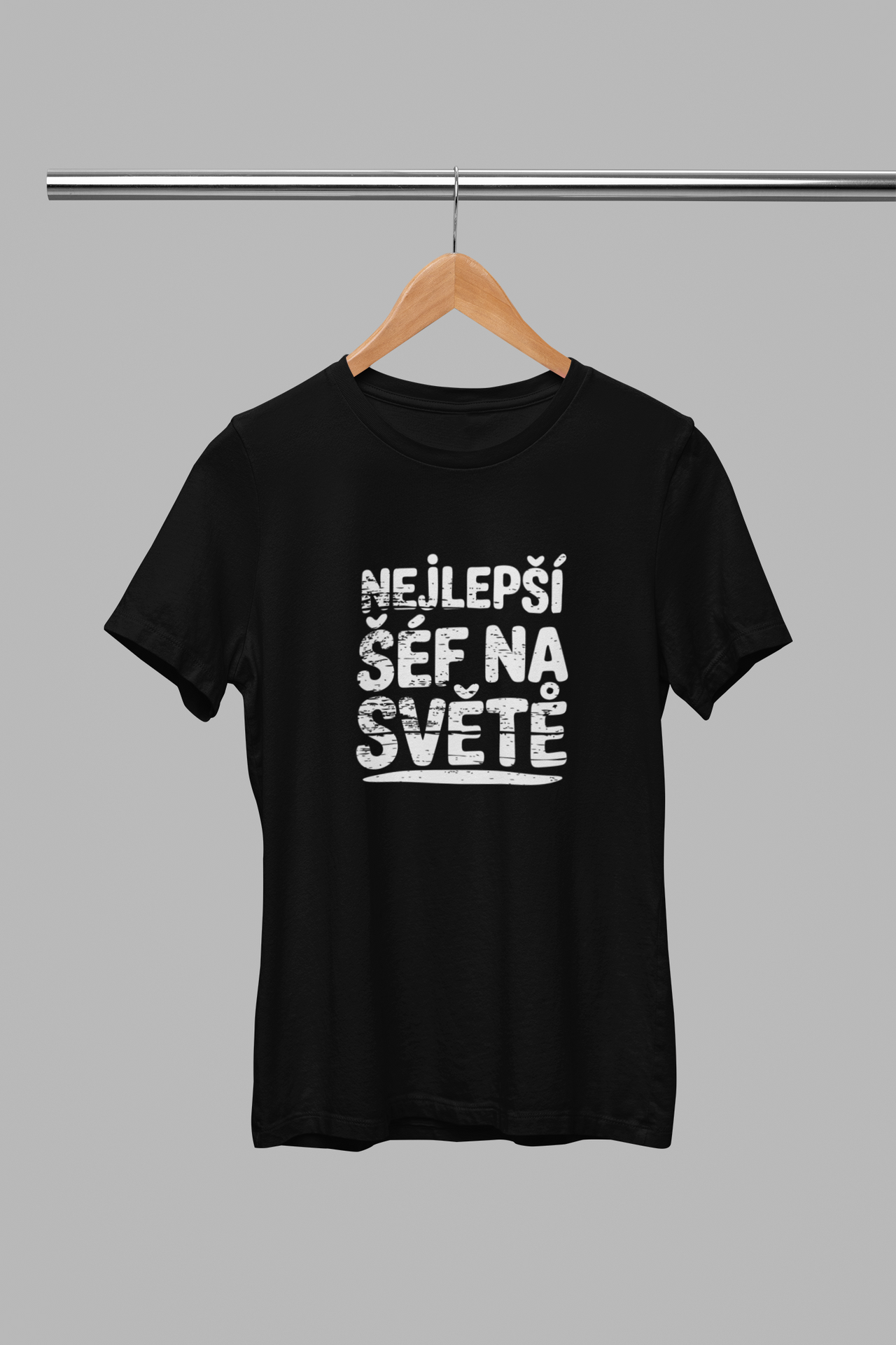 Černé unisex tričko "Nejlepší šéf na světě"