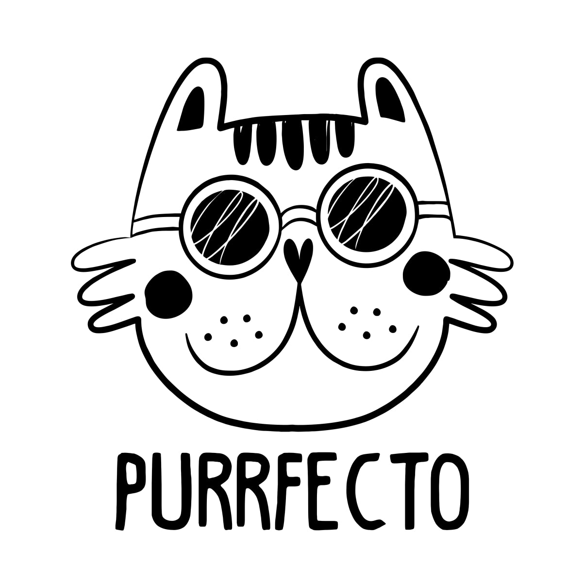 Bílé UNISEX tričko Purrfecto