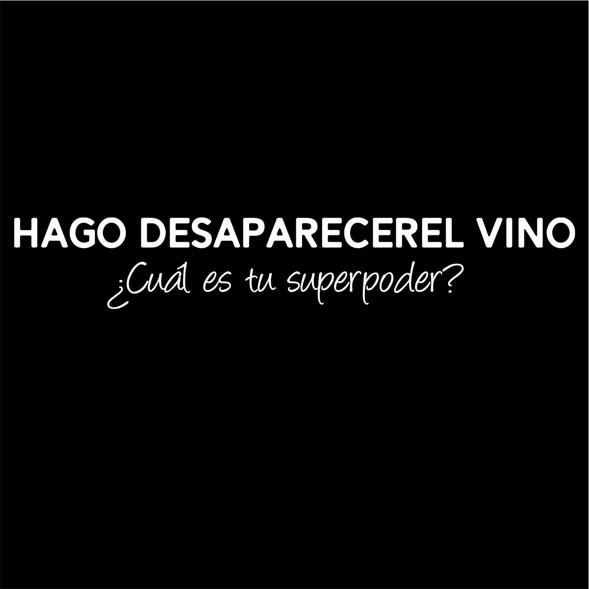 Černé UNISEX tričko Hago decaparece el vino