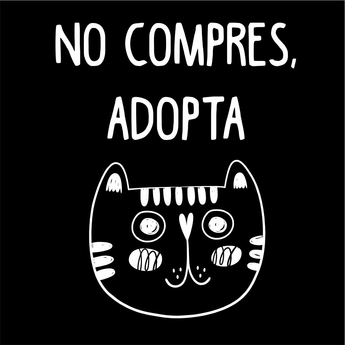 Černé UNISEX tričko No compres