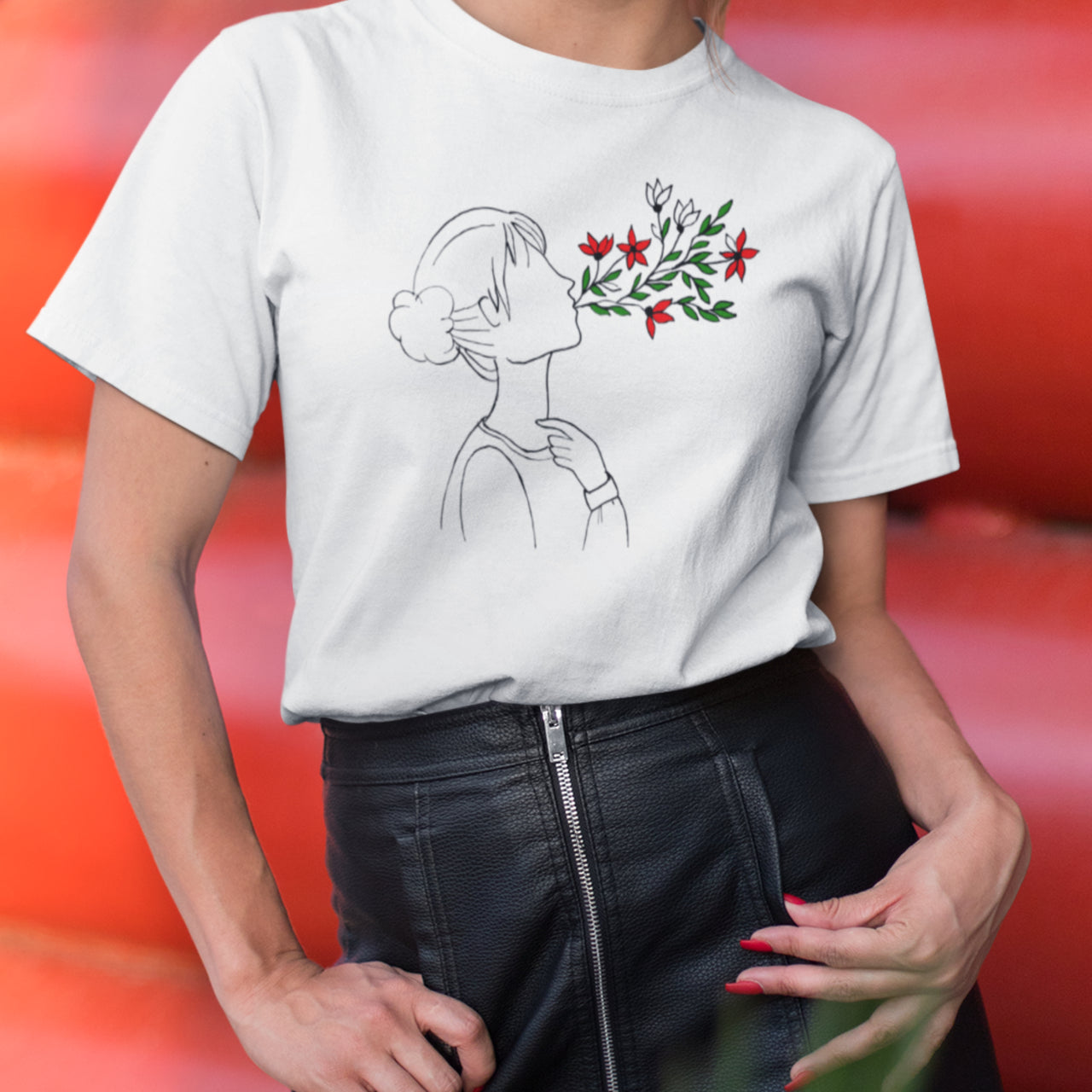 Bílé tričko Dýchání (UNISEX tričko)
