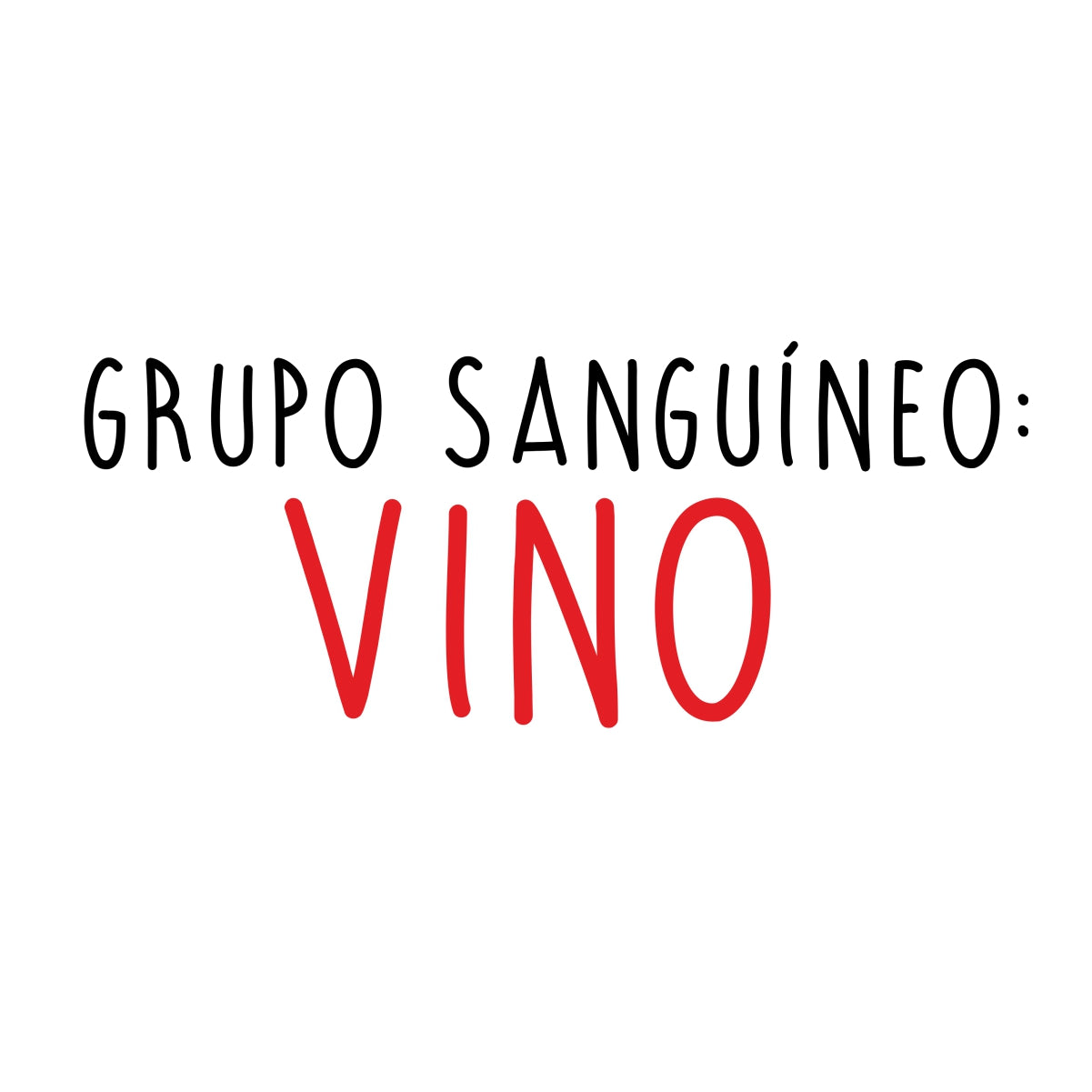 Bílé UNISEX tričko Grupo sanguineo