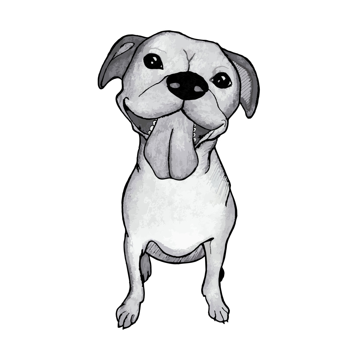 Bílé UNISEX tričko El perro es felicidad