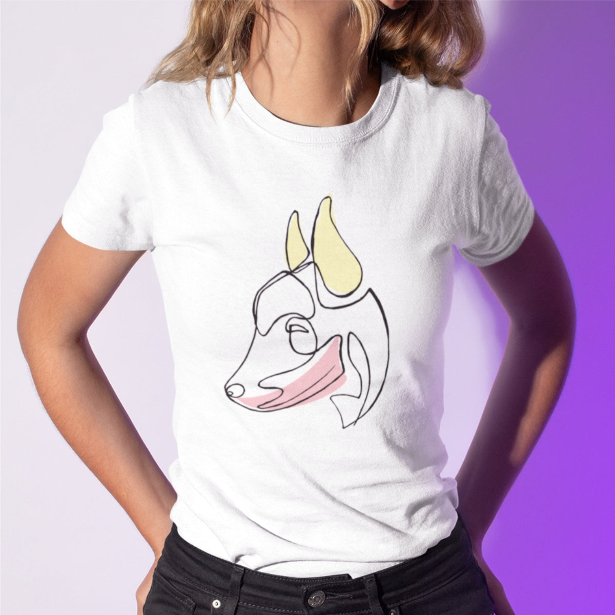Bílé UNISEX tričko Escribele a tu perro