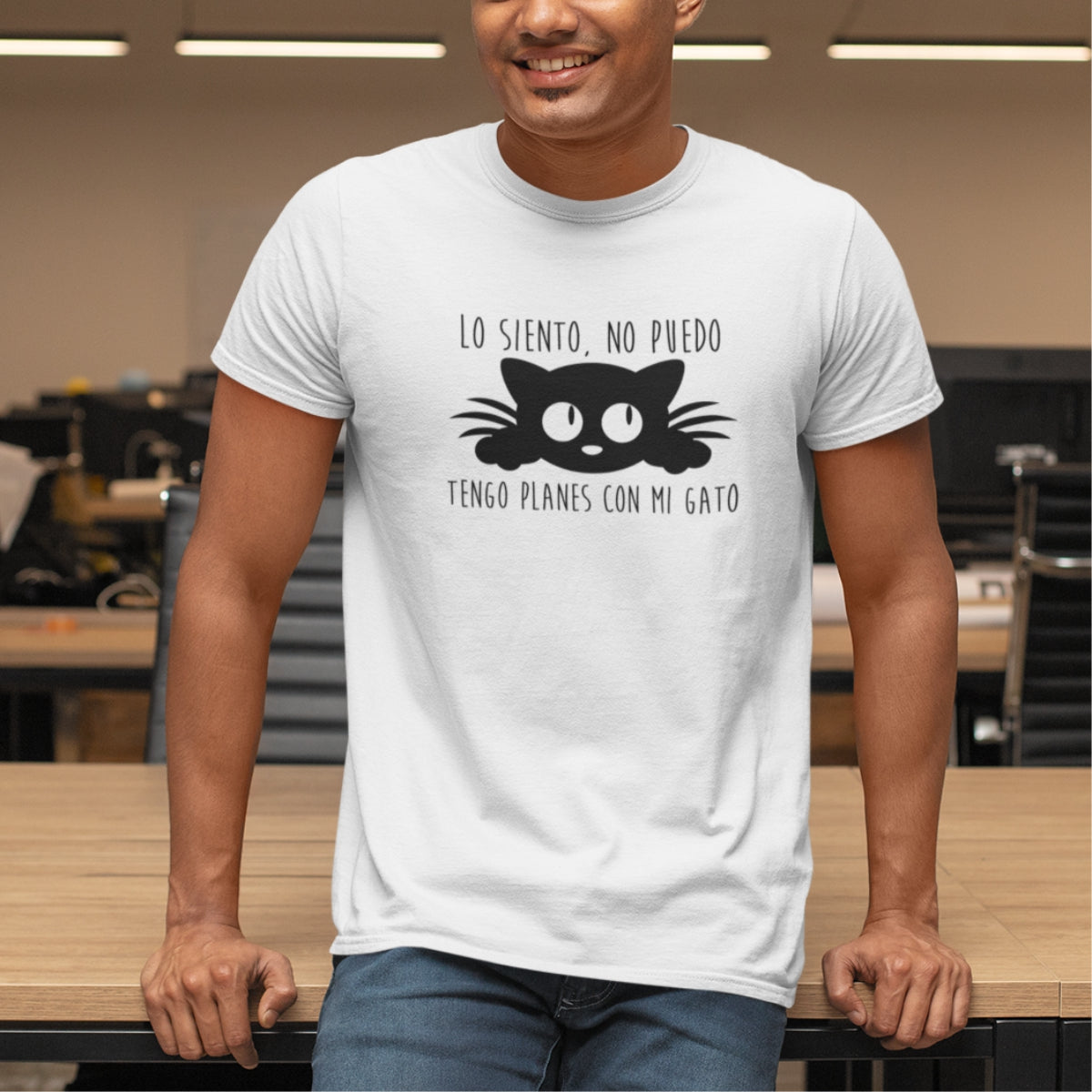 Bílé UNISEX tričko Lo siento