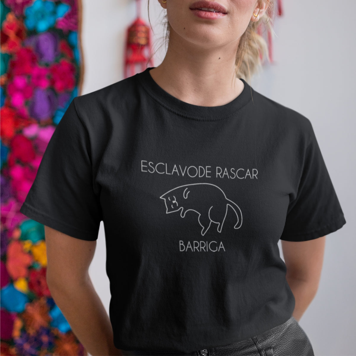 Černé UNISEX tričko Barriga