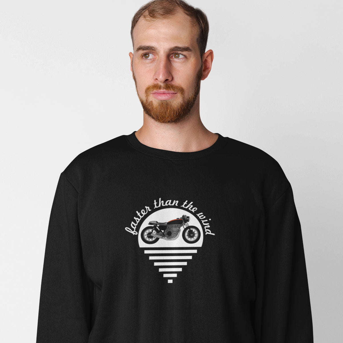Black Sweatshirt Faster than the wind