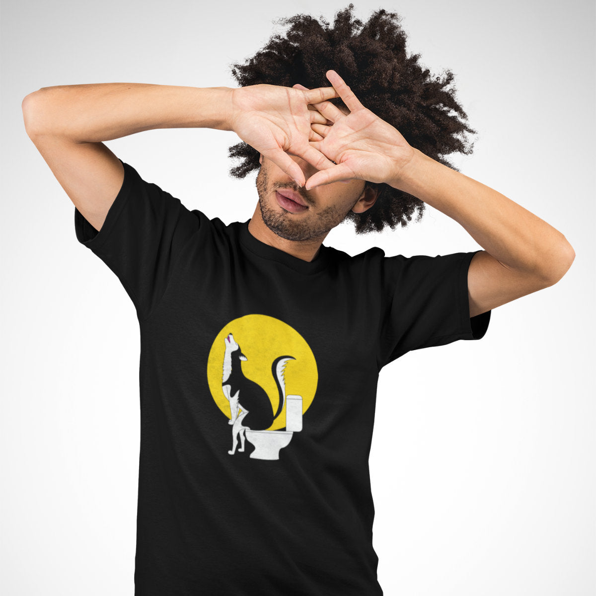 Černé UNISEX tričko The howling