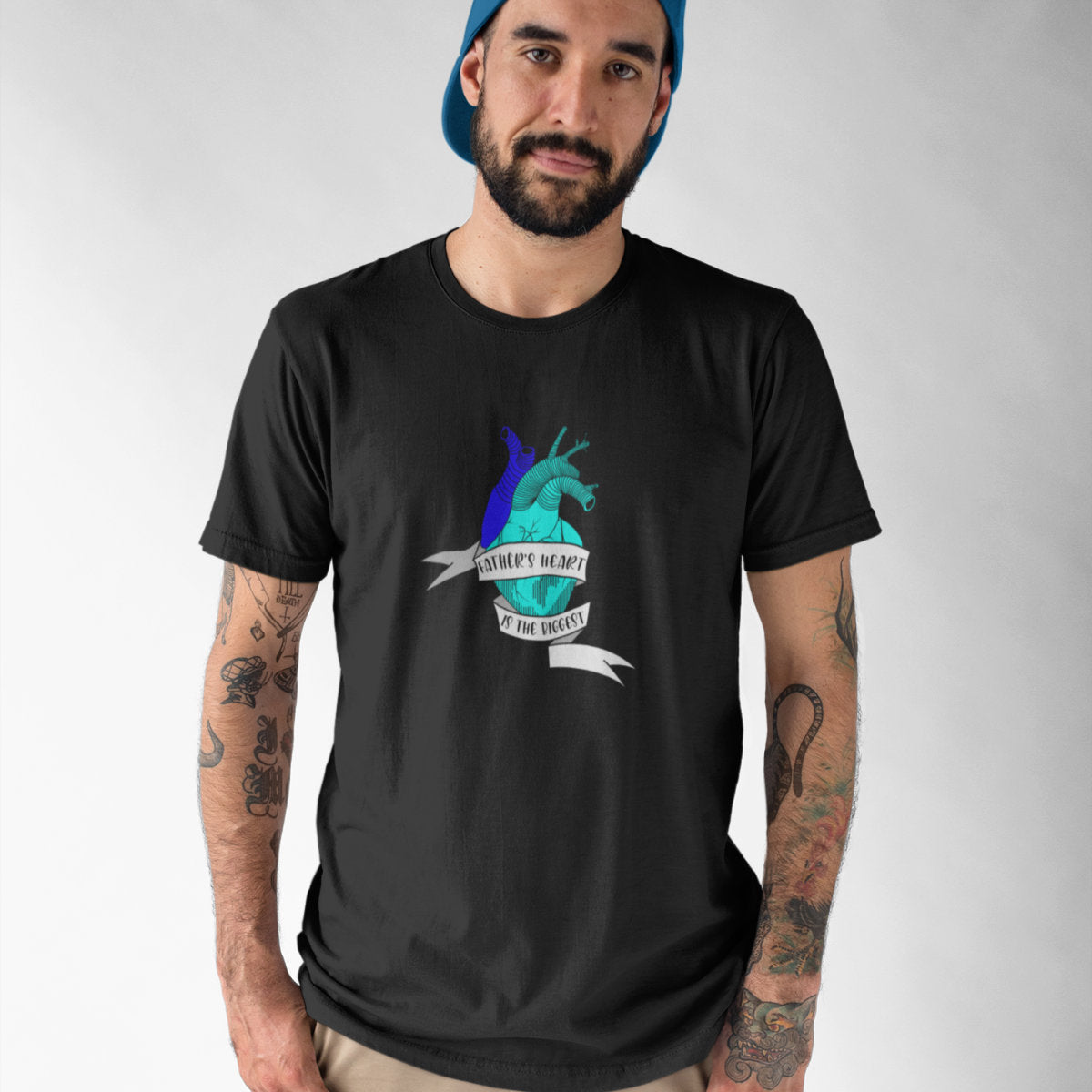 Černé UNISEX tričko The Father's Heart