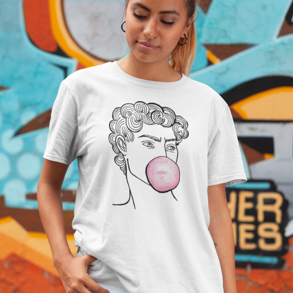 Bílé tričko David (UNISEX tričko)