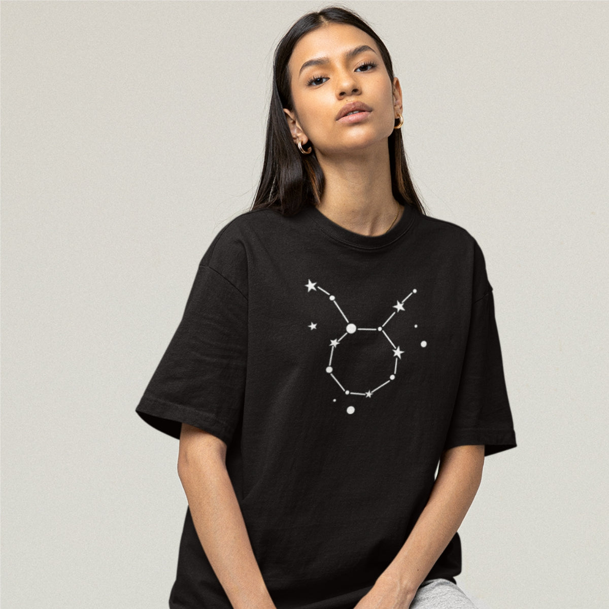 Černé UNISEX tričko Zodiac Taurus