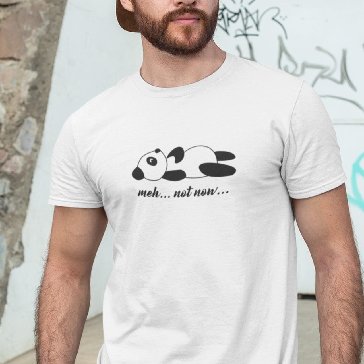 Bílé UNISEX tričko Lazy