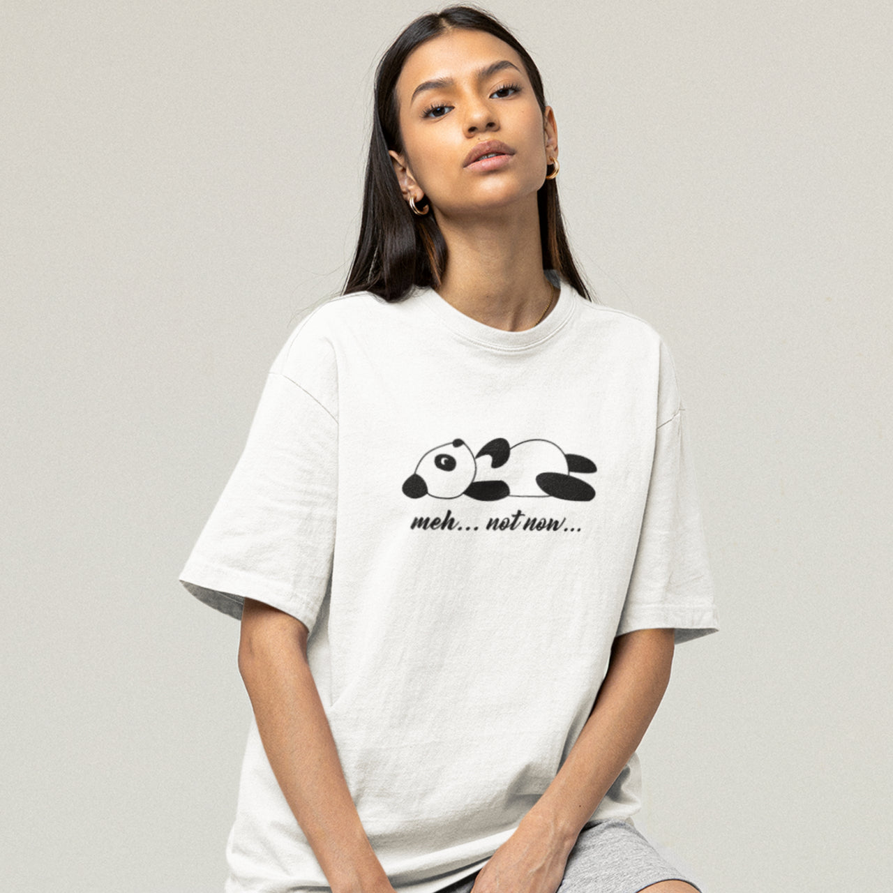 Bílé UNISEX tričko Lazy