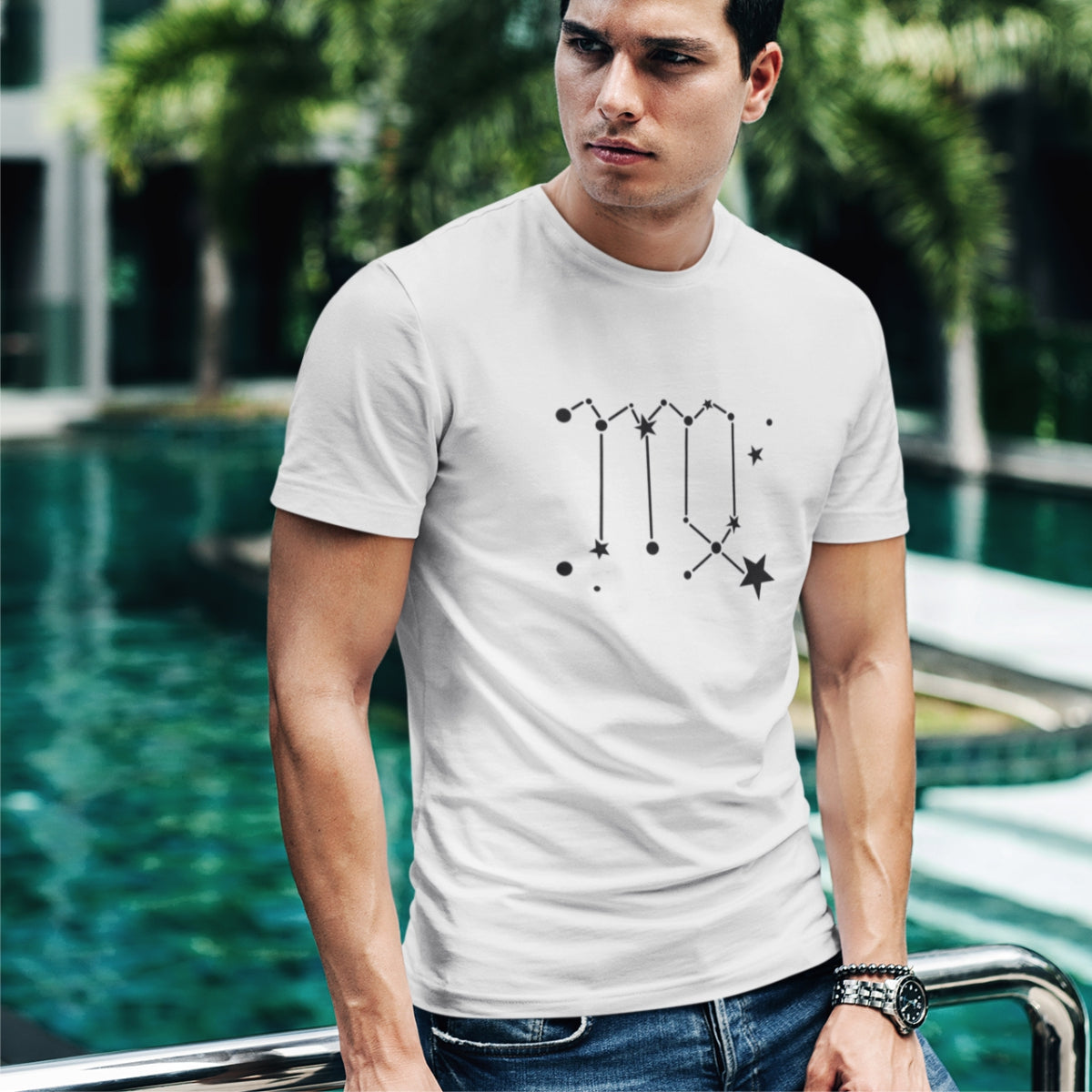 Bílé UNISEX tričko Zodiac Virgo