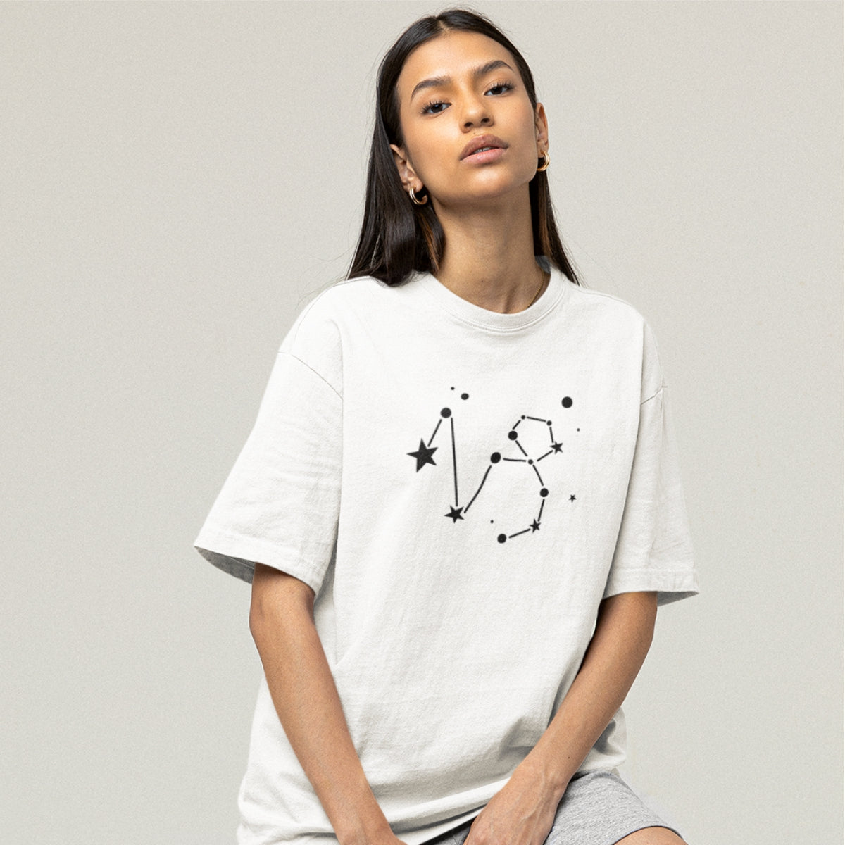 Bílé UNISEX tričko Zodiac Capricorn