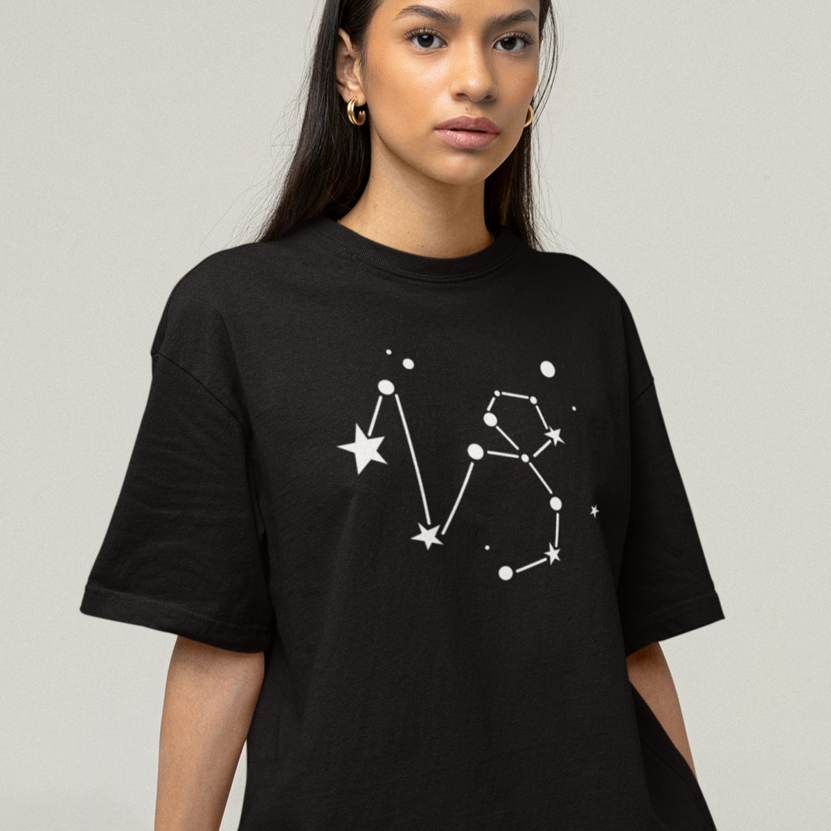 Černé UNISEX tričko Zodiac Capricornus
