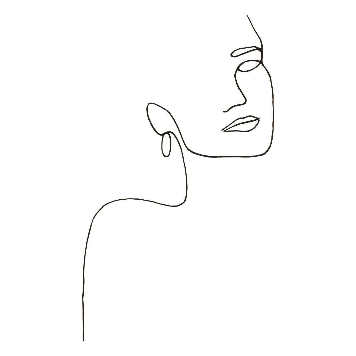 Bílé tričko Dívka (UNISEX tričko)
