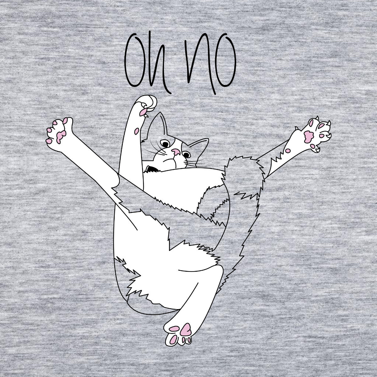 Melange grey Sweatshirt Oh no