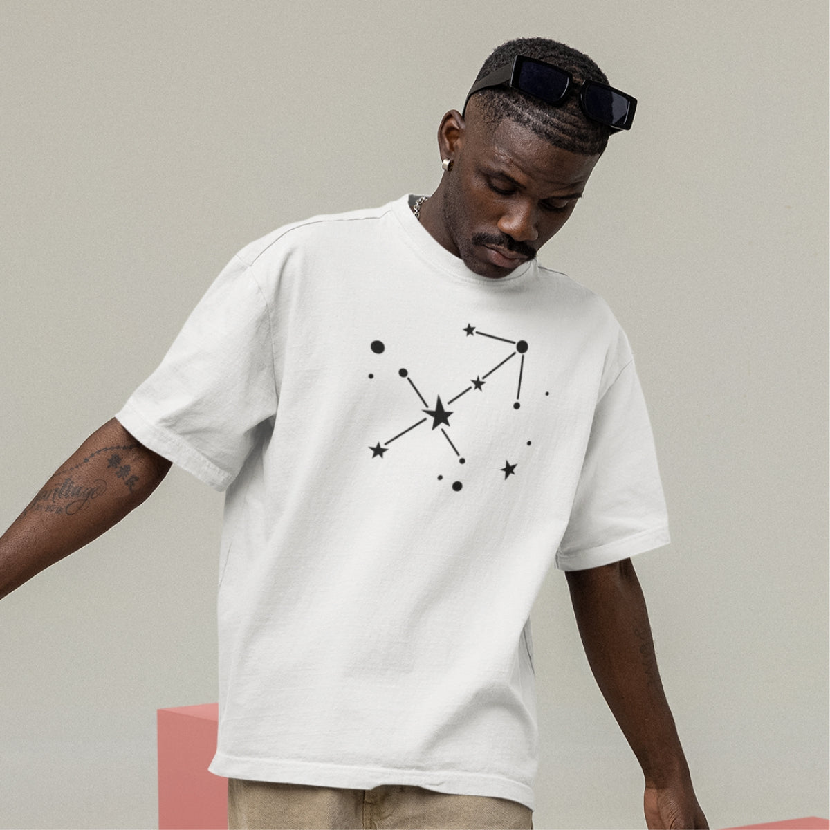 Bílé UNISEX tričko Zodiac Sagittarius