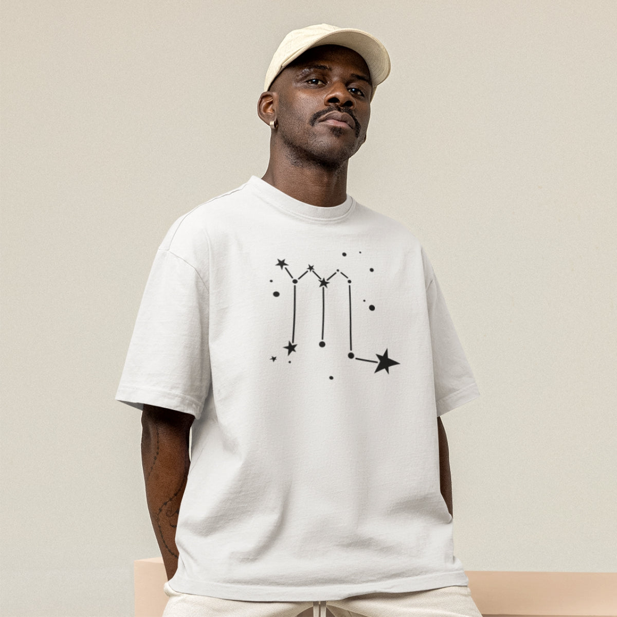 Bílé UNISEX tričko Zodiac Scorpio