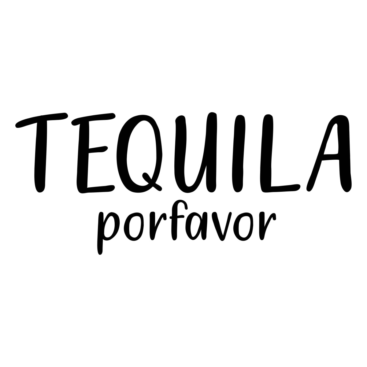 Bílé UNISEX tričko Tequila Porfavor